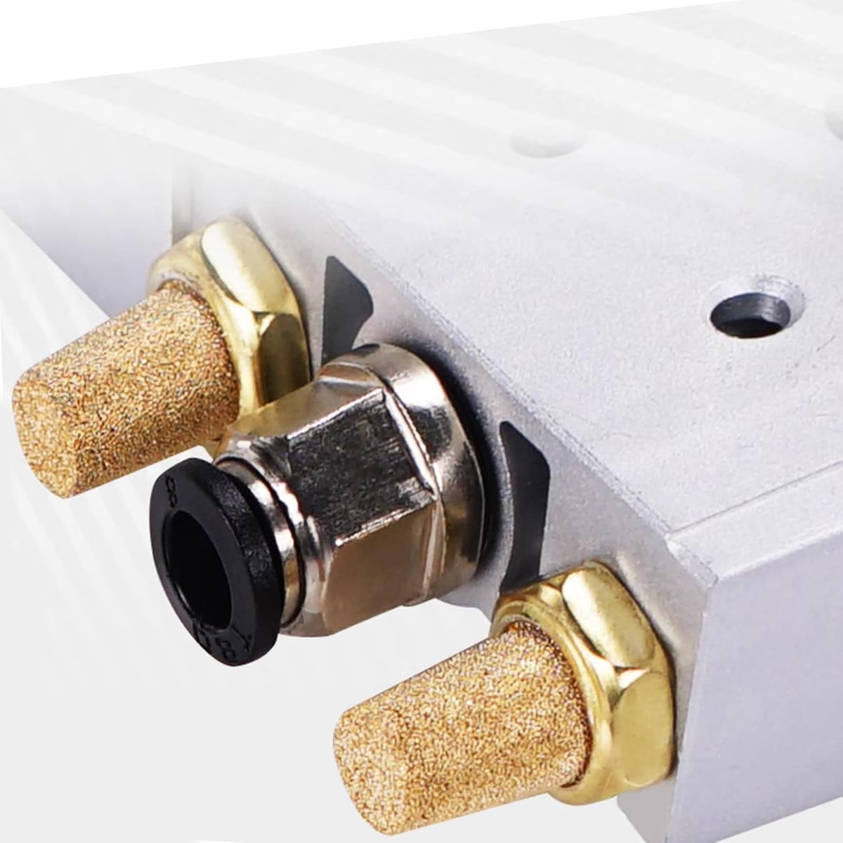 Zorfeter Pneumatic Brass Exhaust Muffler Filter, 1/4" NPT, 10pcs
