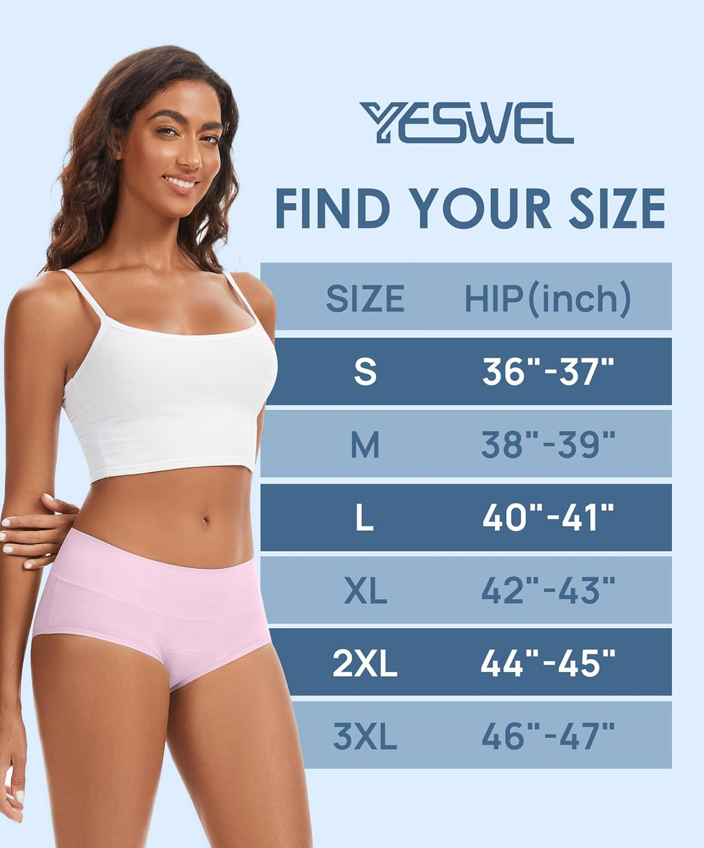 Women's Washable Incontinence Underwear 60ml 5, MulticolorA Large
