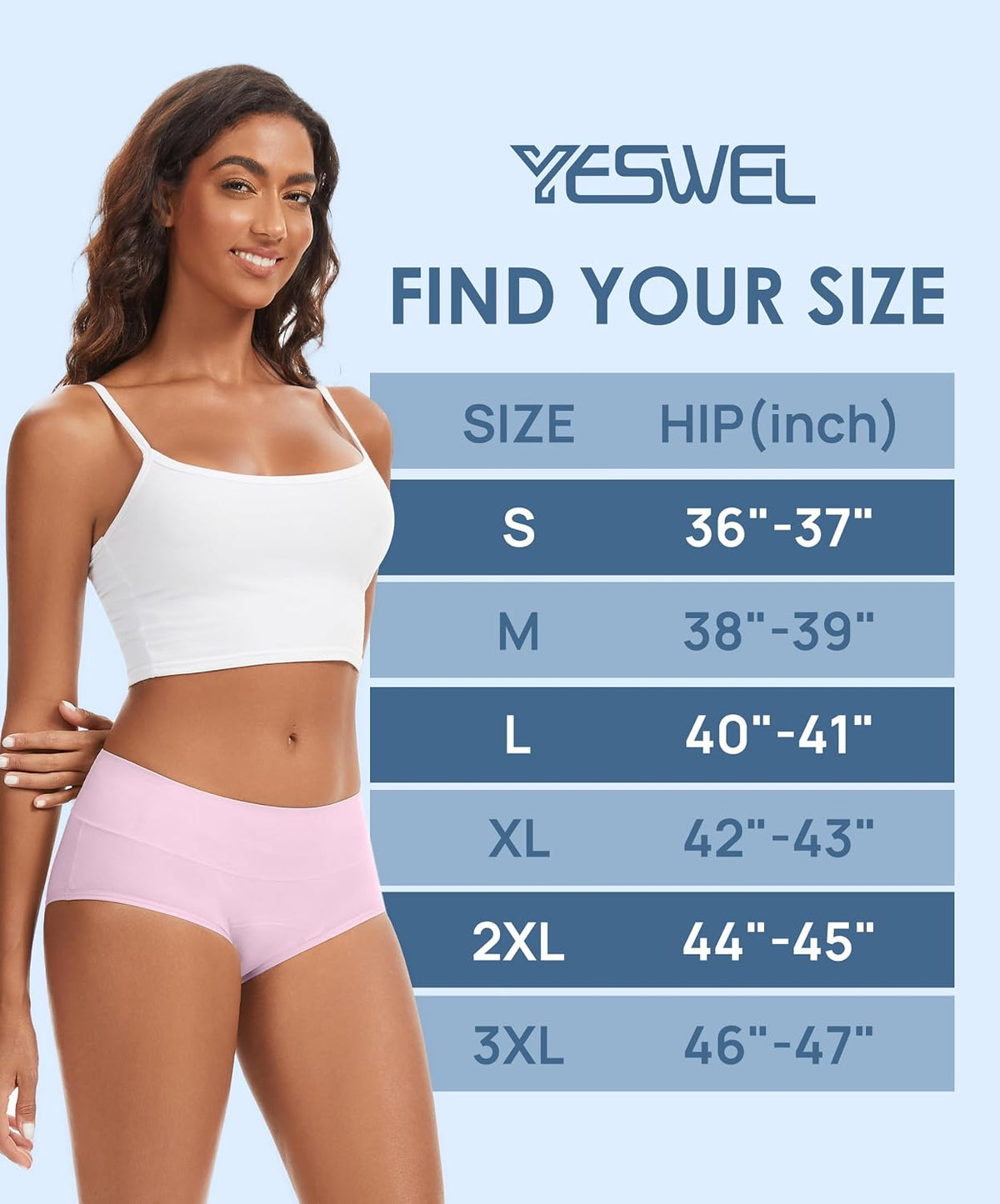 Women's Washable Incontinence Underwear 60ml 5, MulticolorA Large