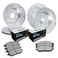 R1 Concepts Front and Rear Brake Kit Fits 2015-2020 Audi A3