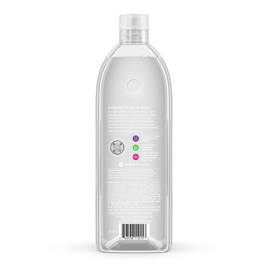 Gel Hand Wash Refill, Sweet Water, 34 fl oz