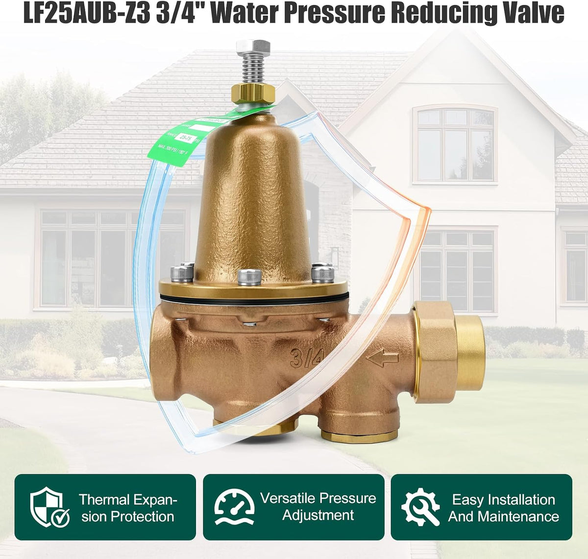 LF25AUB-Z3 3/4" Cast Copper Silicon Alloy Pressure Reducing Valve