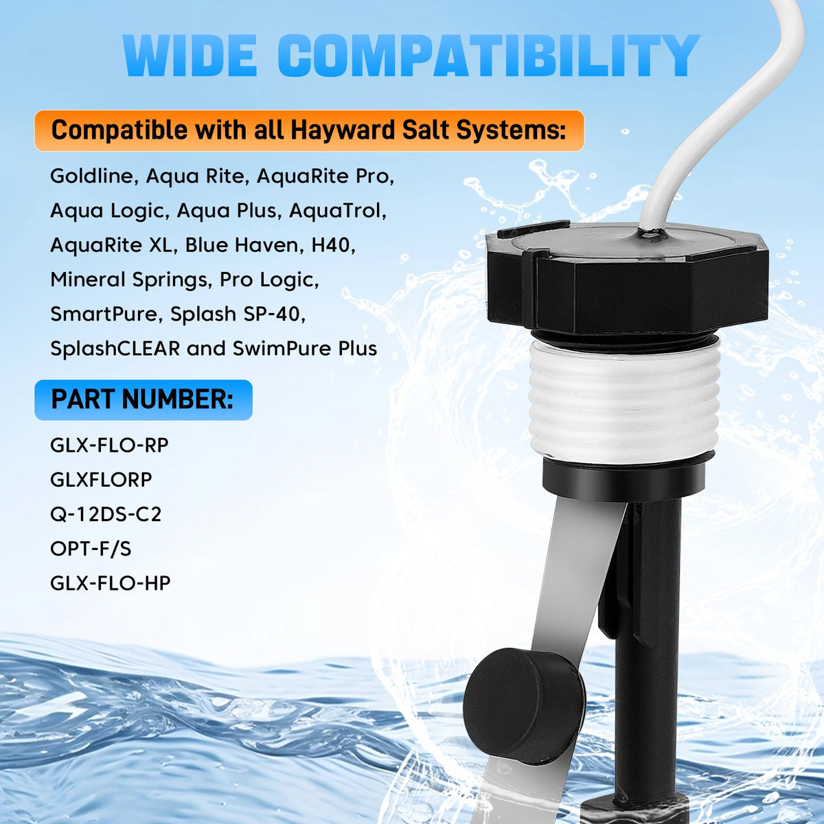 2026 Upgraded GLX-FLO-RP Pool Flow Switch Assembly