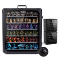 X-Large Stackable Miniature Carrying Case, 6 Adjustable Metal Trays