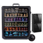 X-Large Stackable Miniature Carrying Case, 6 Adjustable Metal Trays