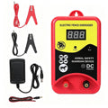 12KV Electric Fence Charger, 10 Mile Pulse Waterproof Energizer with LED Indicator, Livestock & Wild Animal Repeller