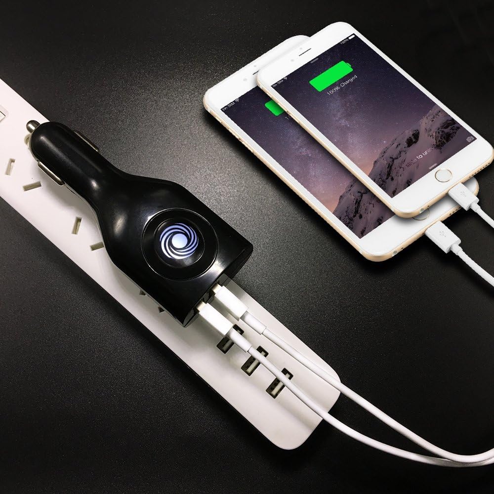 Car Charger,Dual USB Wall Charger and Car Charger with Travel Adapter Foldable Plug Home for iPhone X Xs MAX 6 7 8
