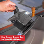 12" Propane Gas Pizza Oven Stove with Rear Access Smoker Box