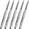 5pcs No 8-32 UNC Thread Tap Right Hand,M2 HSS 8 x 32 UNC Straight Fluted Machine Tap