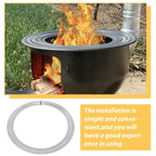 Iron Stove Ring for Chimney Stoves, Universal Fit Quick Install