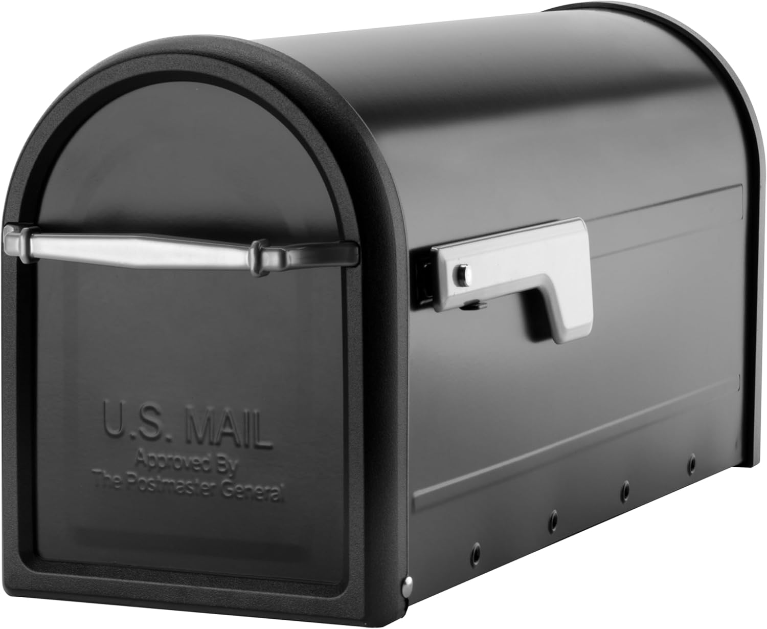 Chadwick Galvanized Steel Post Mount Mailbox, 8950B-10, Black, Medium Capacity | Galvanized steel build for outside