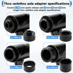 2PCS Bike Fork Mount Block, Alloy Quick Release Thru Axle