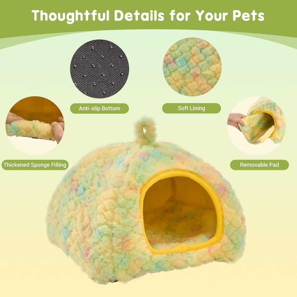 2-Pack Guinea Pig Tunnel & Hideout Bed Set