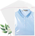 Clear Self-Sealing Cellophane Bags: 100PCS 10x13 Inch Sealable Poly Plastic Shipping Bags for Small Business