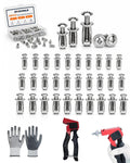EMZHMLB Button Rivet Locking Nuts Set tuercas remachables Flower Nuts Bolts