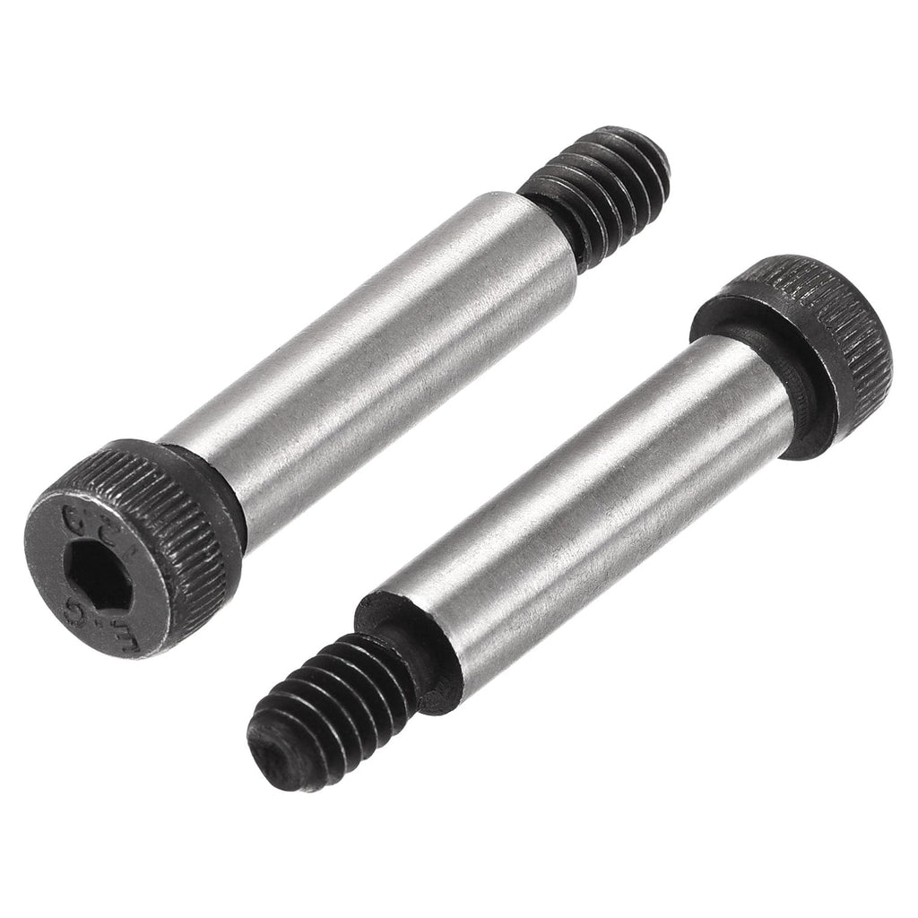 uxcell Alloy Steel Hexagon Socket Head Shoulder Screws Bolts, 1-1/4" Shoulder Length, 5/16" Shoulder Dia, 1/4-20 Thread, 6pcs
