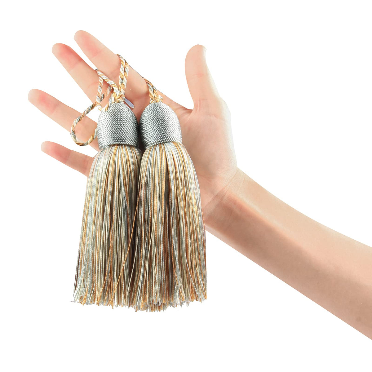 2Pcs Key Tassel with Loop DIY Handmade Craft Accessories