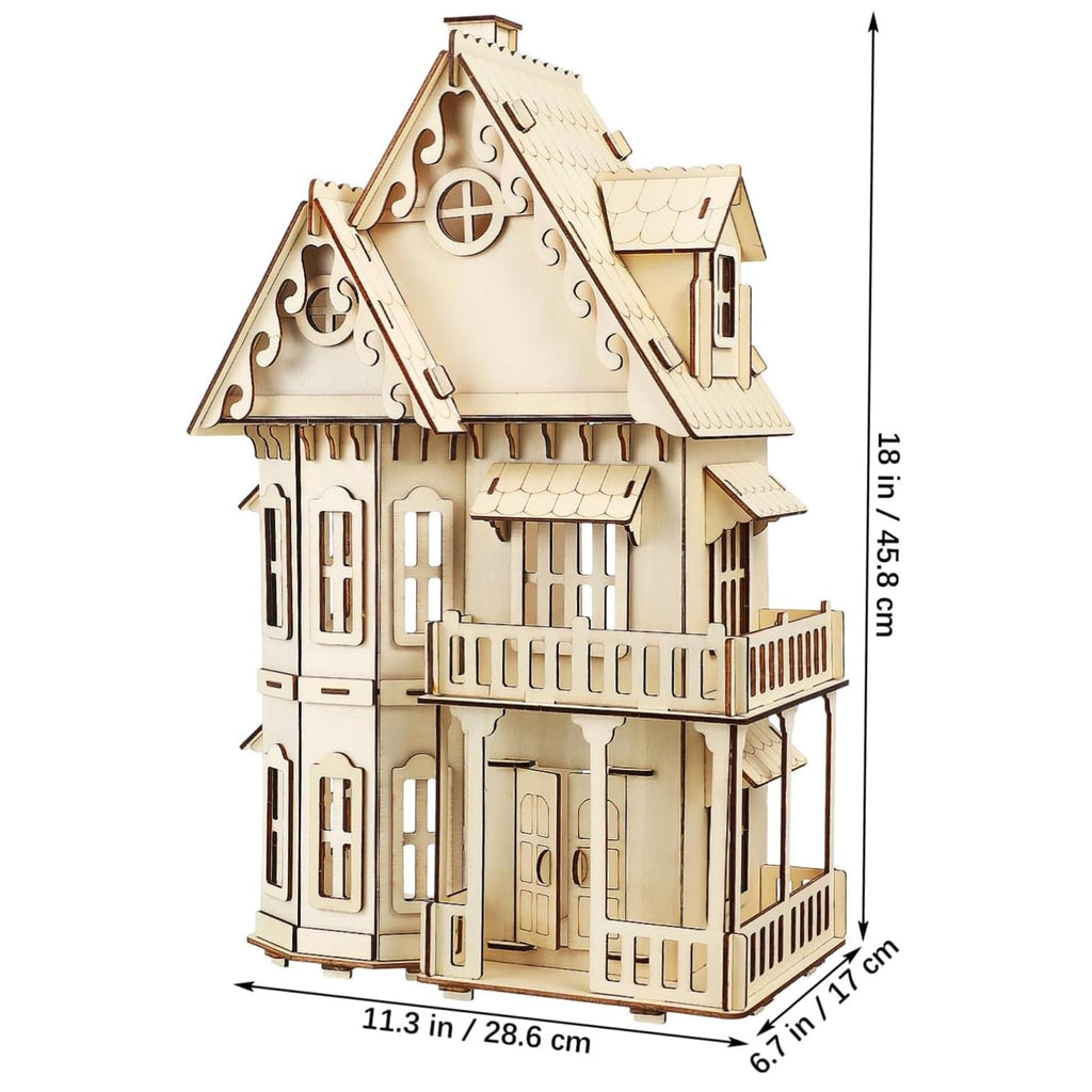 3D House Jigsaw Puzzle Model Kit - CUTEROOM Fantasy Villa Dollhouse