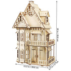 3D House Jigsaw Puzzle Model Kit - CUTEROOM Fantasy Villa Dollhouse