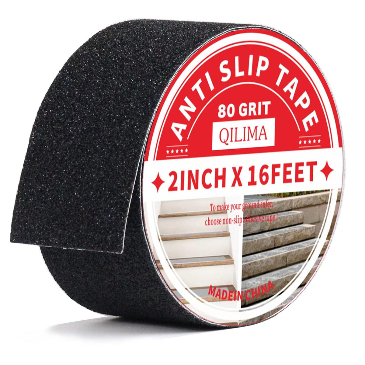 Non Slip Tape, 2" x16.5ft, Black
