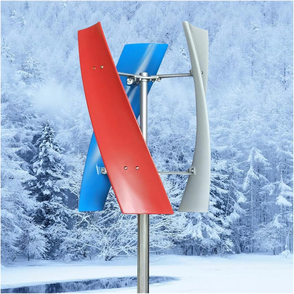 400W 3Blades Vertical Axis Wind Turbine Generator Kit MPPT Controller | Converts wind energy into electrical power