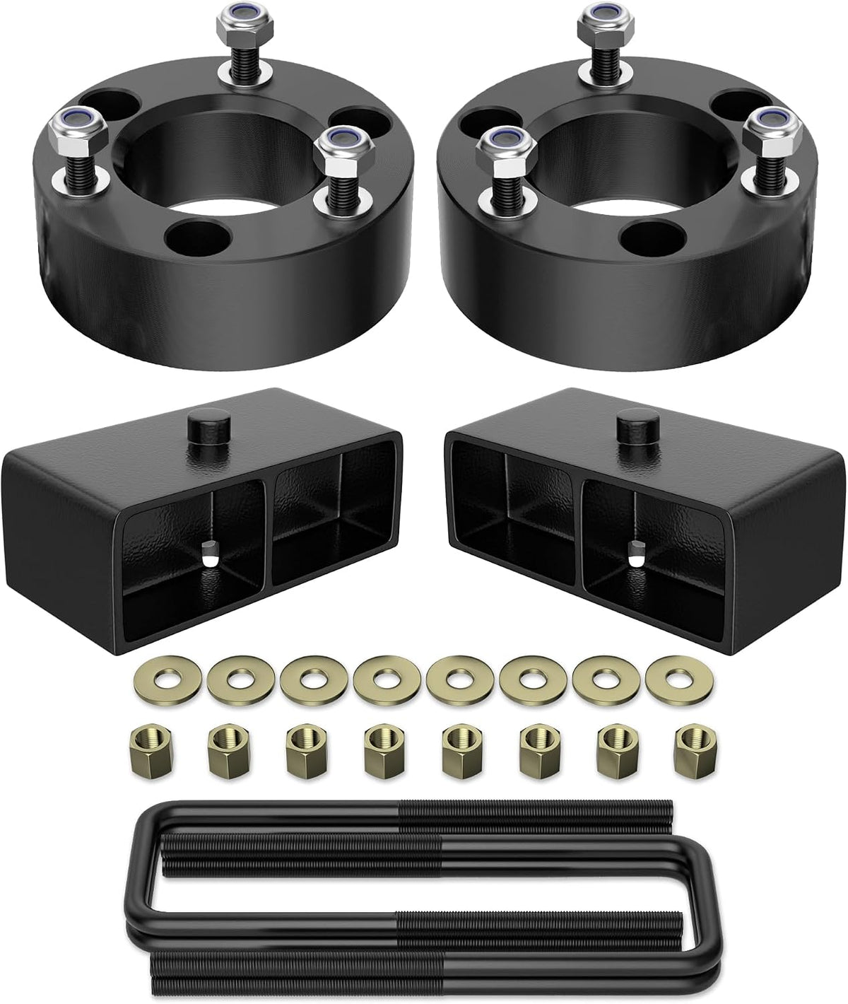 Richeer 3" Front and 2" Rear Leveling Kits for 2005-2023 Frontier 2WD 4WD