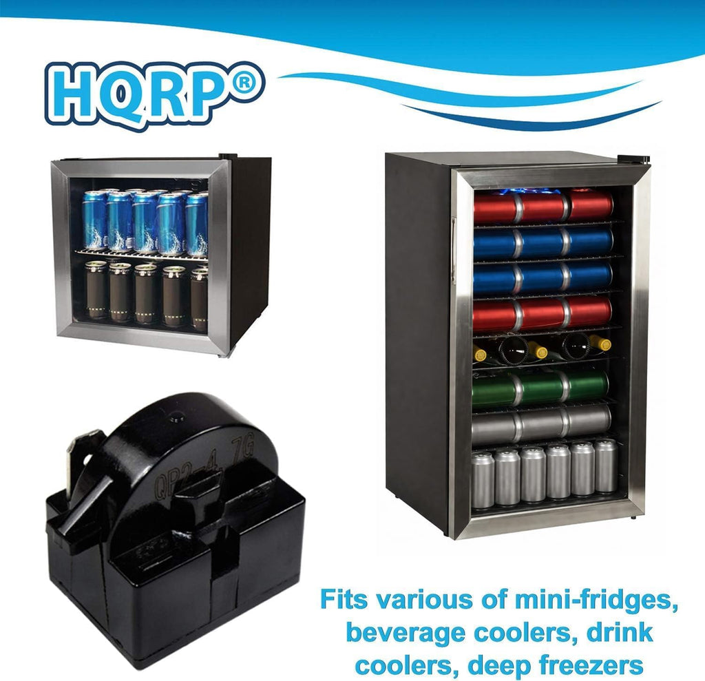 Compressor 4.7 Ohm 1-Pin PTC Starter/Start Relay and Overload Kit Compatible with Mini Fridges, Compact