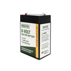 6V Tab Top Battery for Feeders - 5Ah, Rechargeable
