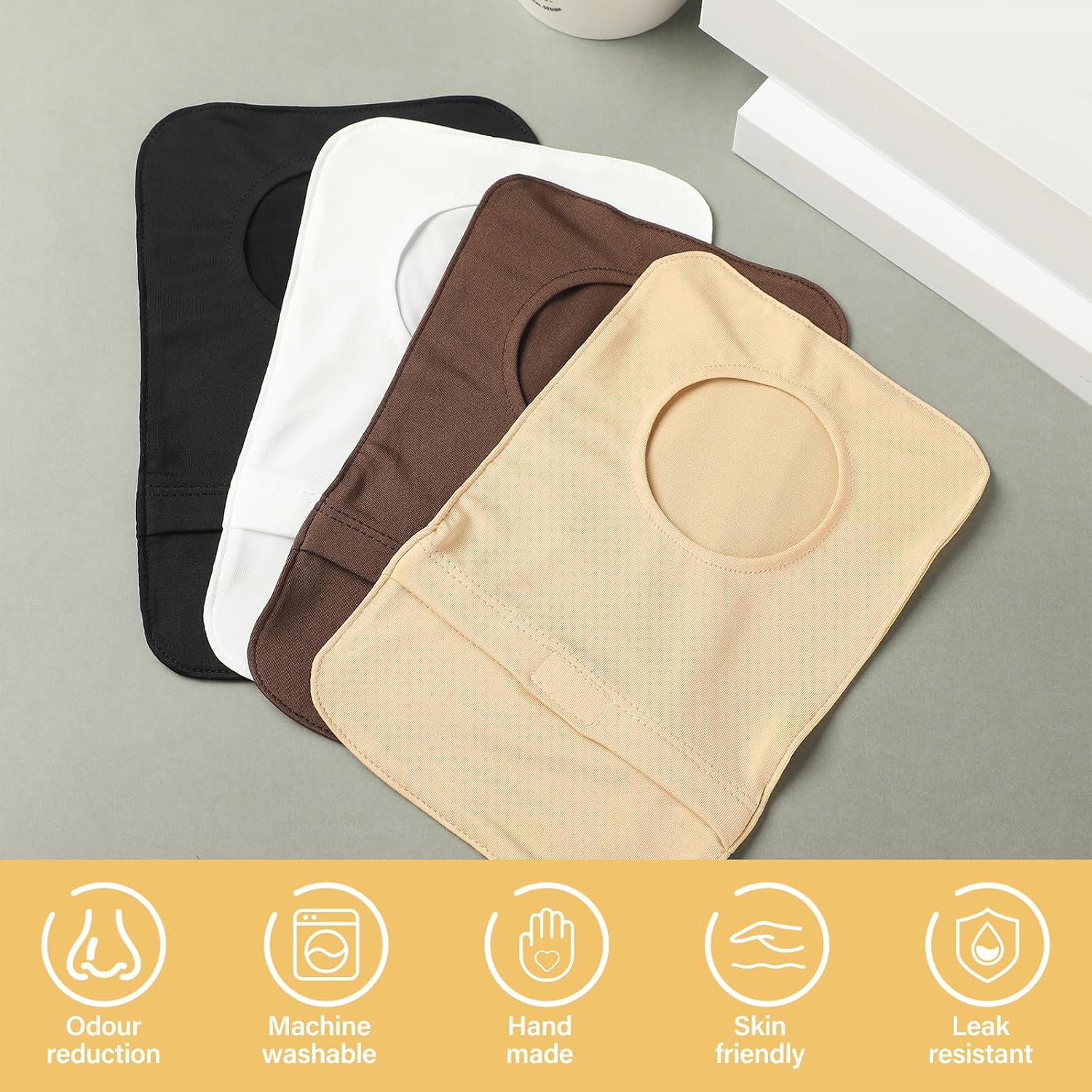 8 Pcs Ostomy Bag Cover Waterproof Colostomy Pouch Liner