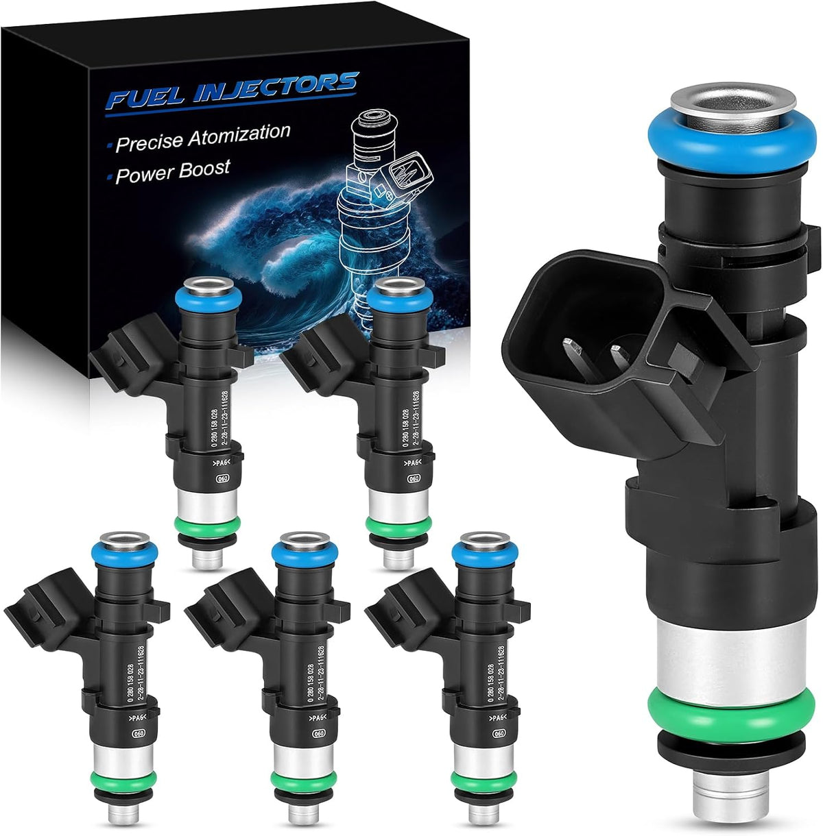 0280158028 Upgraded Fuel Injectors for:-Chrysler 2005 2006 2010