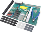 Professional 33 PCS Model Tools Kit Modeler Basic Tools Craft Set Hobby Building Tools Kit for Gundam Car Model