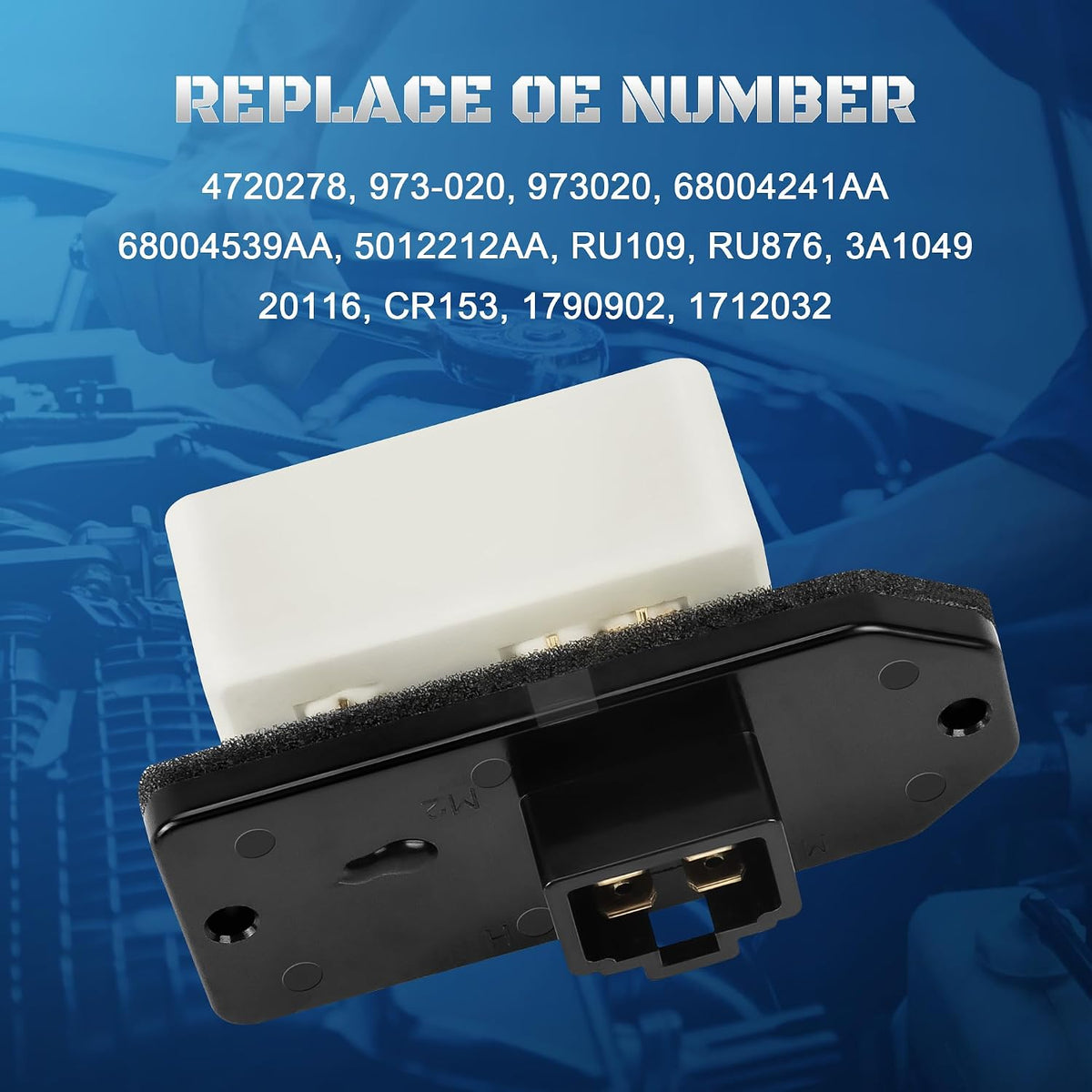HVAC Blower Motor Resistor for 1994-2009 Dodge Ram 1500 2500 3500 Pickup