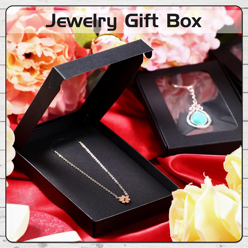 30 Pack Jewelry Gift Boxes, Christmas Gift Packaging Black