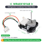 WR60X10168 Refrigerator Condenser Fan Motor