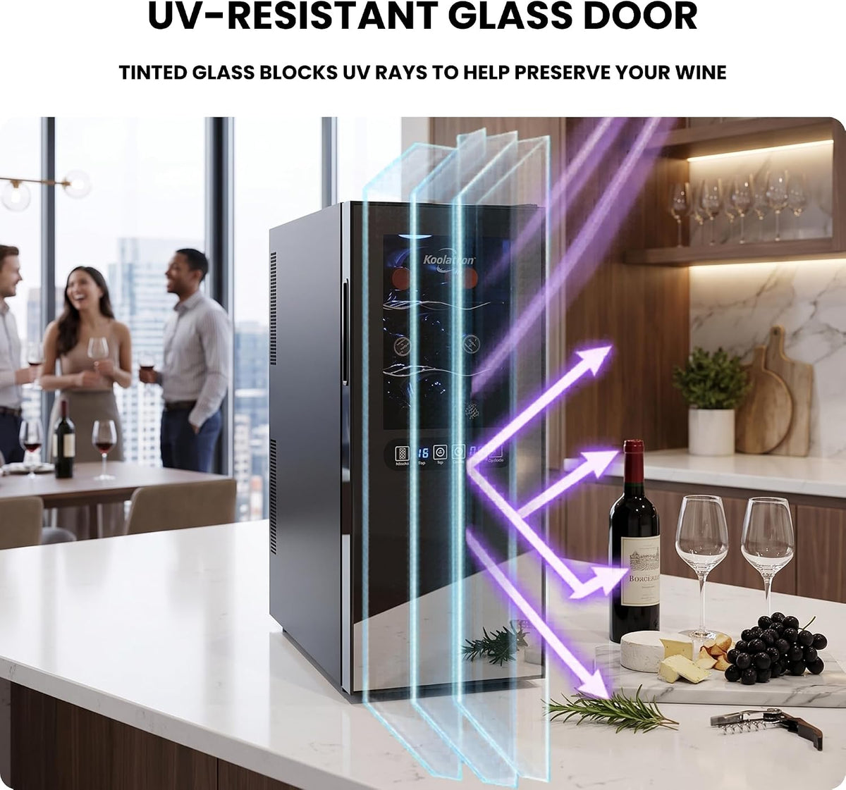 12 Bottle Dual Zone Thermoelectric Wine Cooler