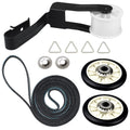 4392065 Dryer Repair Kit with 349241T Drum Roller Kit, 691366 Idler Pulley and 341241 Belt by Techecook - Replacement