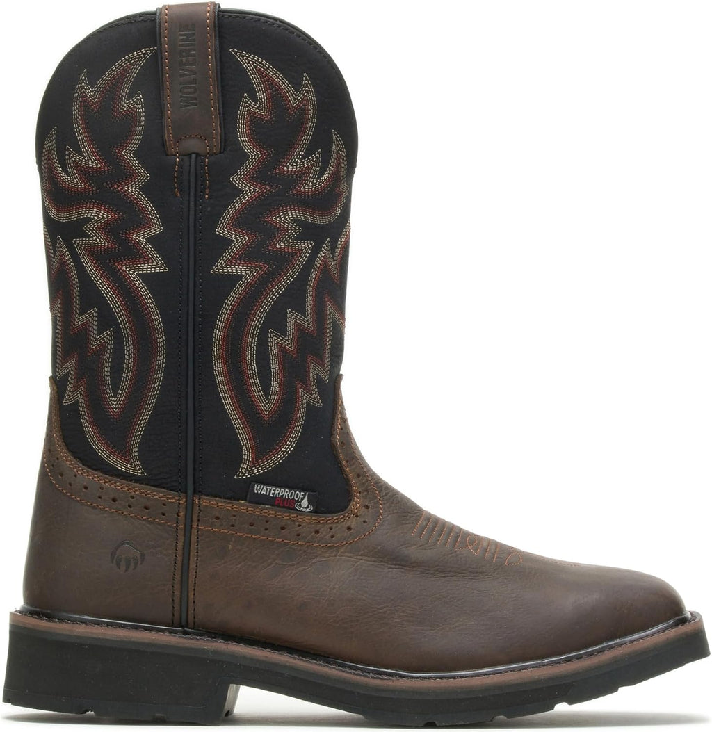 Men's Rancher Waterproof Steeltoe Square Toe 10in Wellington Work Boot