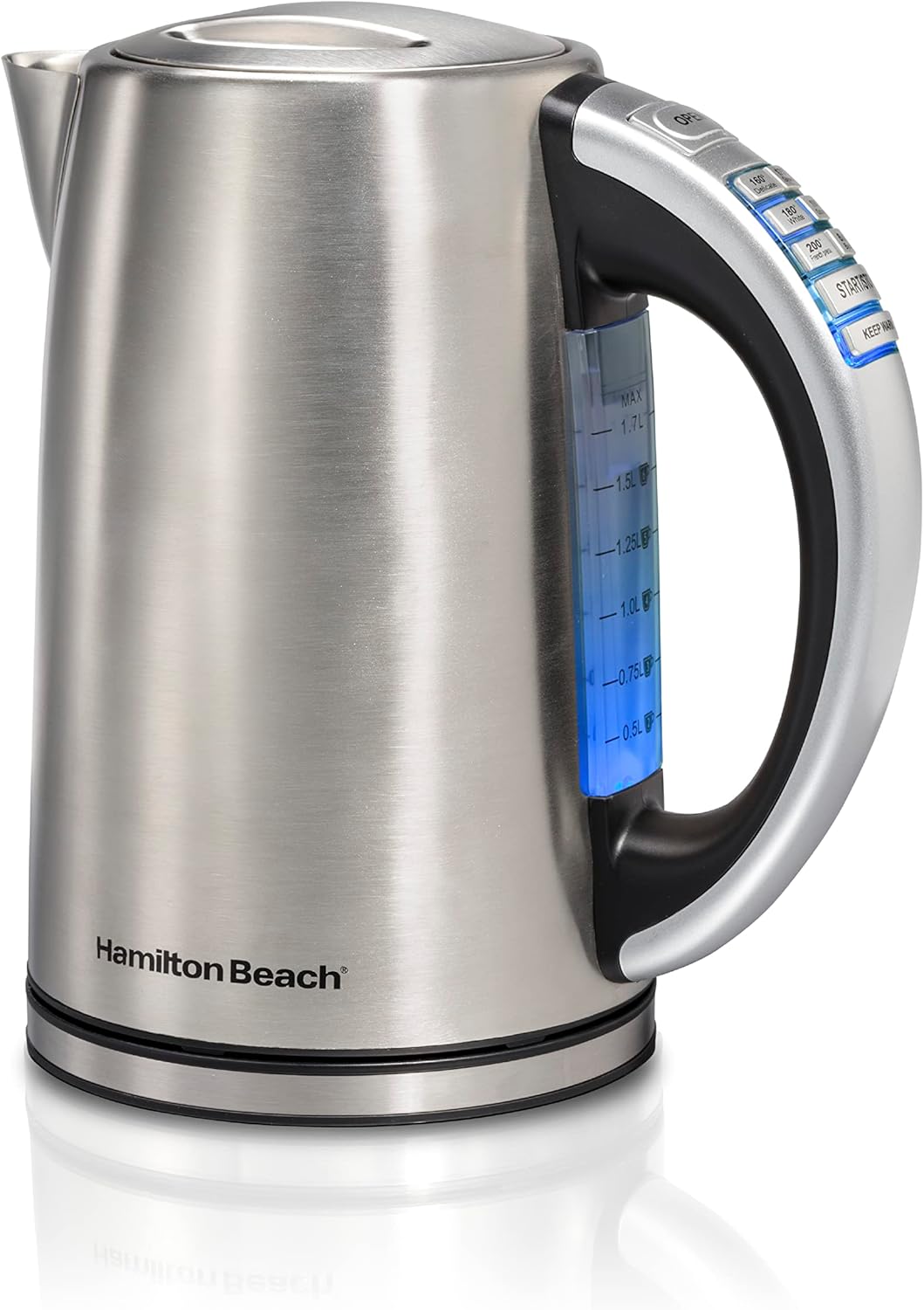 1.7 Liter Electric Tea Kettle, Water Boiler & Heater | Fast Boiling 1500 Watts |Temp Control | Cordless Serving |
