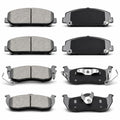8pc Ceramic Brake Pads Fit for 2008-2015 Nissan Titan