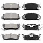 8pc Ceramic Brake Pads Fit for 2008-2015 Nissan Titan