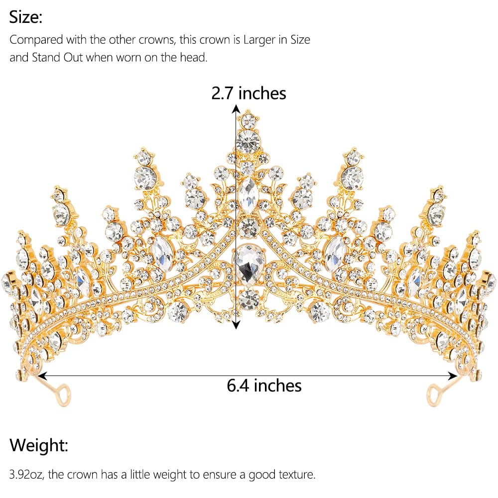 Birthday Queen Sash and Crown for Women - Gold Rhinestone Tiara and Sash Set for Birthday Decorations Outfits for Women