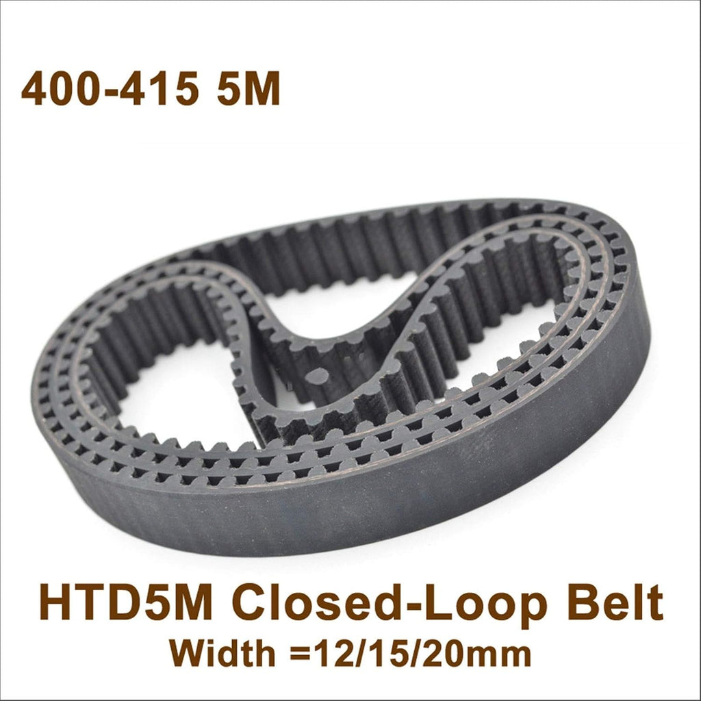 Leloo Syu-Belt Timing 2PCS 5M Synchronous Belt, Teeth=80/81/82/83, W=12/15/20, Closed-Loop HTD 5M Timing Belt Pulley, 400-5M, 410-5M Durable Materials (Length : Length 400 5M, Width : Width 15mm)