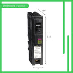 Square D by Schneider Electric Square D - HOM115PDFC Homeline Plug-On Neutral 15 Amp Single-Pole Dual Function (CAFCI and GFCI) Circuit Breaker