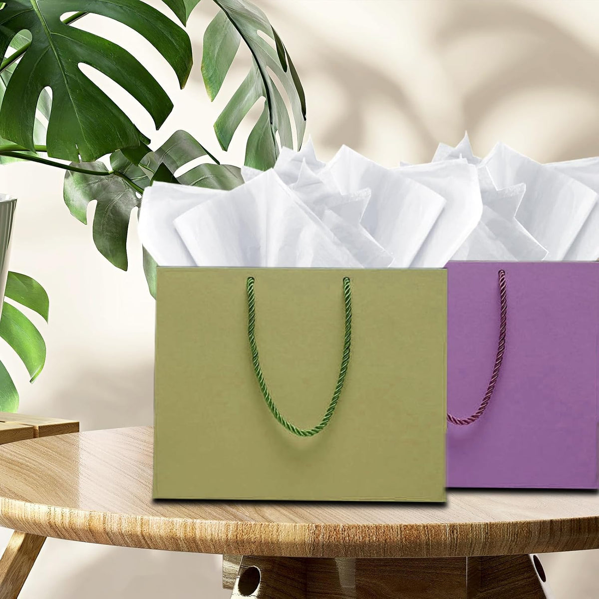 120 Sheet White Tissue Paper HMUIKFRY 20x14Inch Wrapping Paper