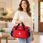 Empty First Aid Bag Multipurpose First Aid Kit，Red