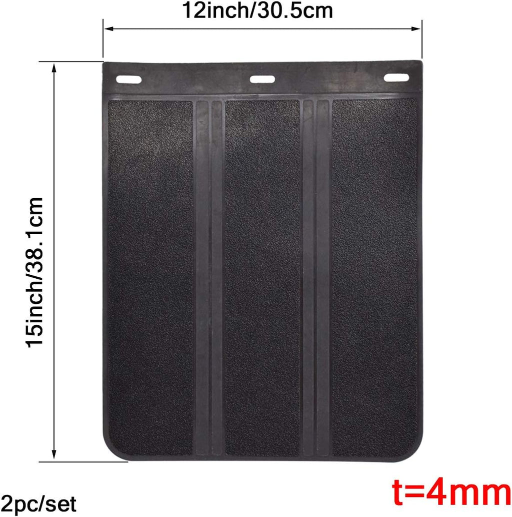 2pcs/Set Universal Heavy Duty Rubber Mud Flaps Car Pickup SUV Vans minivans Light Trucks RVs SUVs Semi-Truck Motor