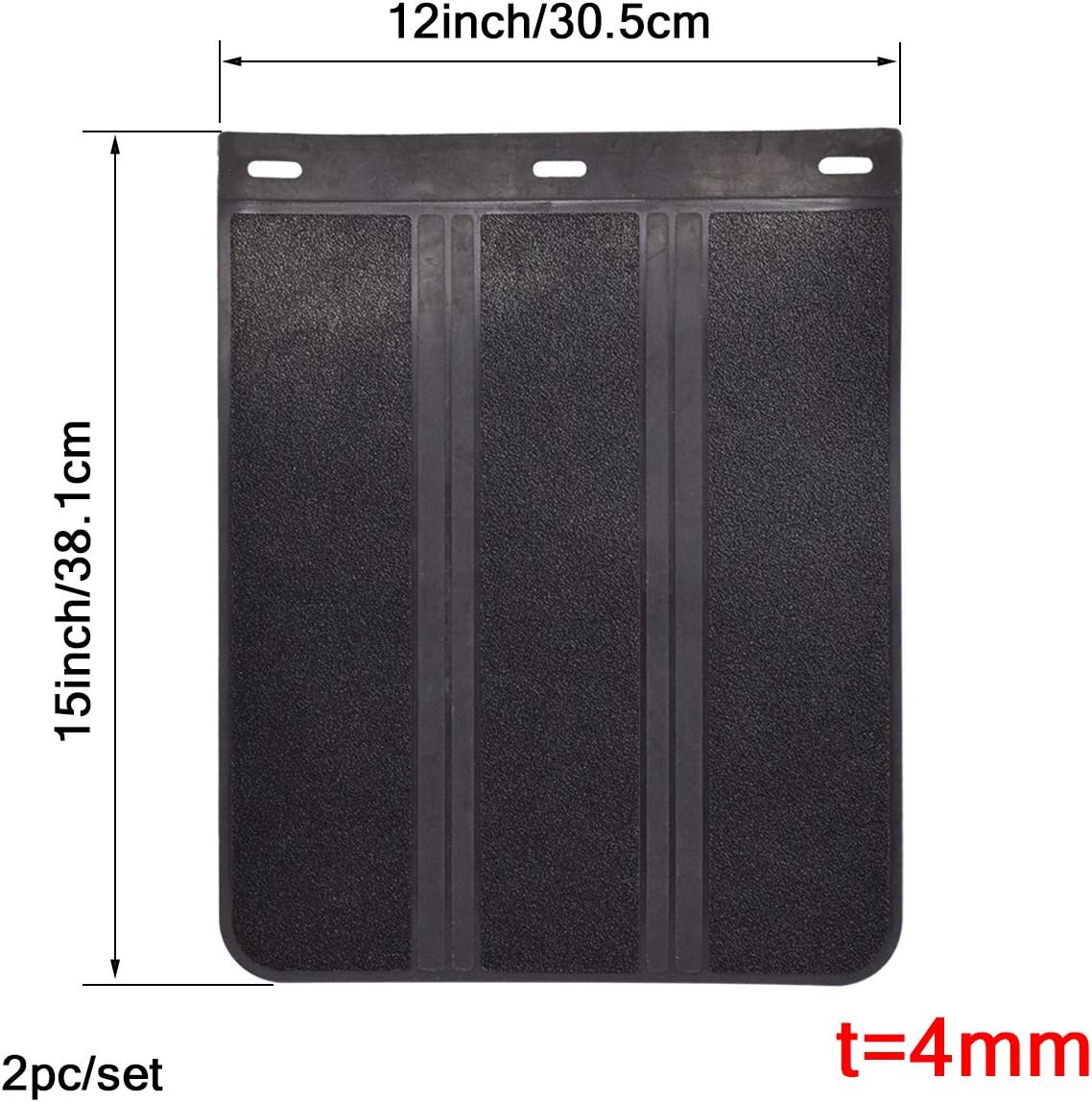 2pcs/Set Universal Heavy Duty Rubber Mud Flaps Car Pickup SUV Vans minivans Light Trucks RVs SUVs Semi-Truck Motor