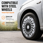 Universal 15 Inch Hubcaps Replacement, Aero disc Full Coverage Wheel Covers
