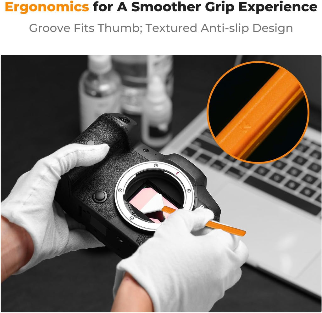 6 Pack Full-Frame Sensors Cleaning Swabs, Camera Clean | 24mm Sensor Swabs,Vacuum Packed,Soft and Flexible,Smooth and