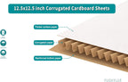 Corrugated Cardboard Sheet, LP Insert Pad, 12.5x12.5 inch, 25-PCS